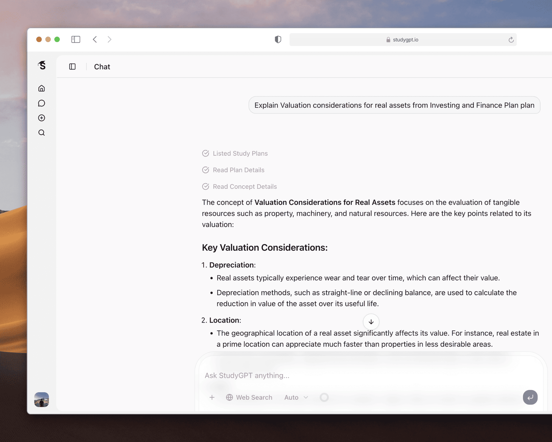 Chat & Learn — app screenshot